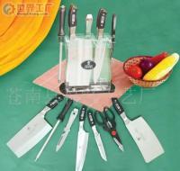 高級防潮防霉水晶刀座八件套刀具[批發]_廚具_世界工廠網中國產品信息庫