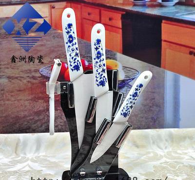 實(shí)力廠家批發(fā)陶瓷刀五件套廚房家用水果菜刀禮盒套裝可定制LOG