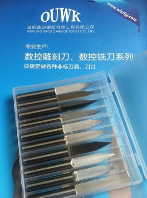 【OUWK硬質合金木工數控雕刻刀單面刀Φ6X60】價格,廠家,圖片,其他切削刀具,溫嶺市鑫迪硬質合金工具-